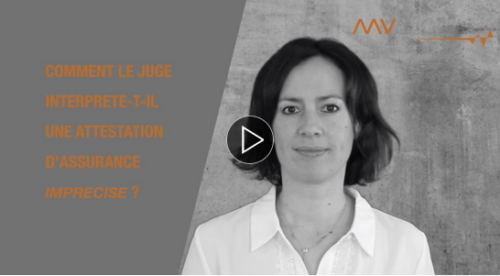 attestation d'assurance imprécise