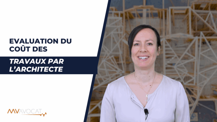 evaluation du cout des travaux par l'architecte