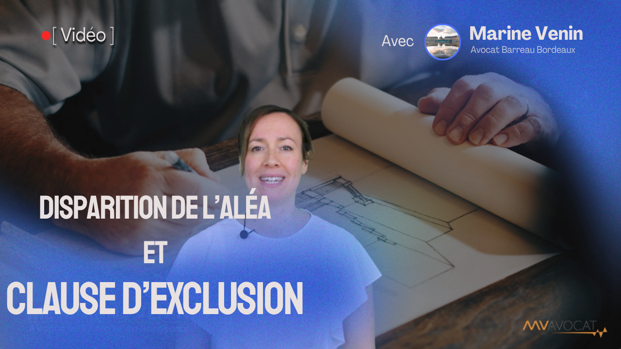 Disparition de l alea et clause d exclusion